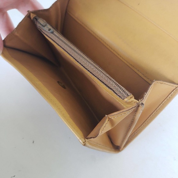 Celine Vintage Medium Envelope Leather Compact Wallet Macadam Brown Unisex Purse - Picture 6 of 10